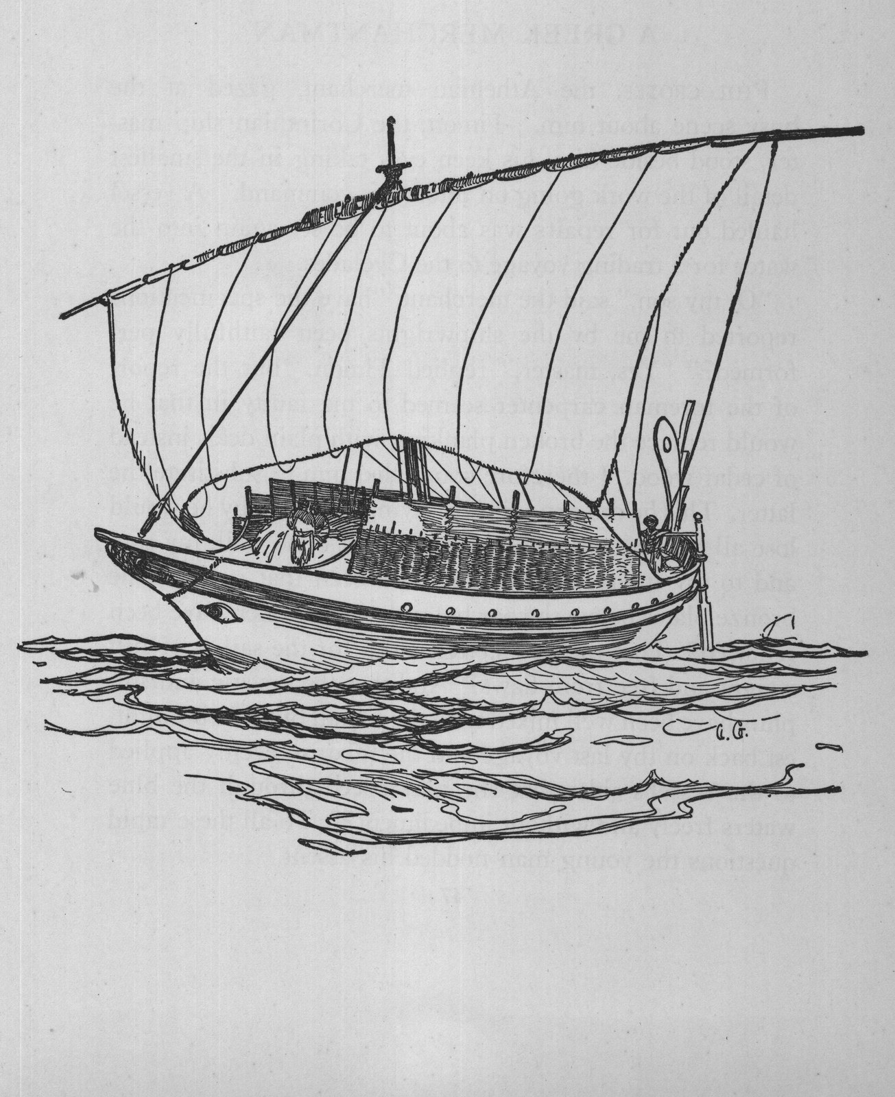 A Greek Merchantman — the plate from the book