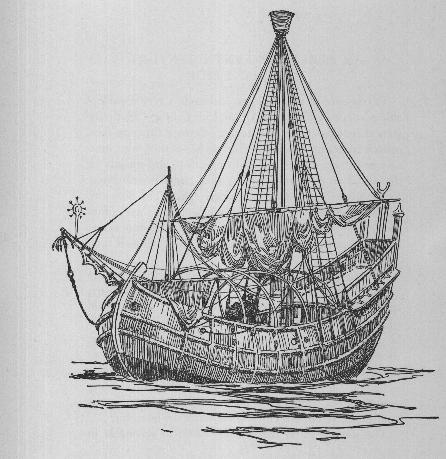 An Early Fifteenth Century Merchant Ship — the plate from the book