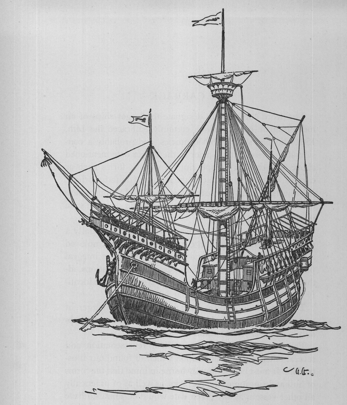 The Carrack — the plate from the book