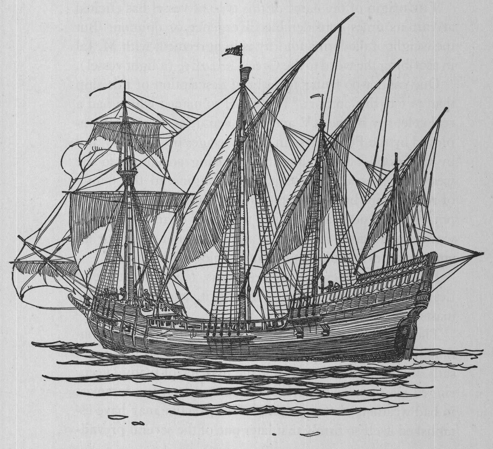 The Caravel — the plate from the book