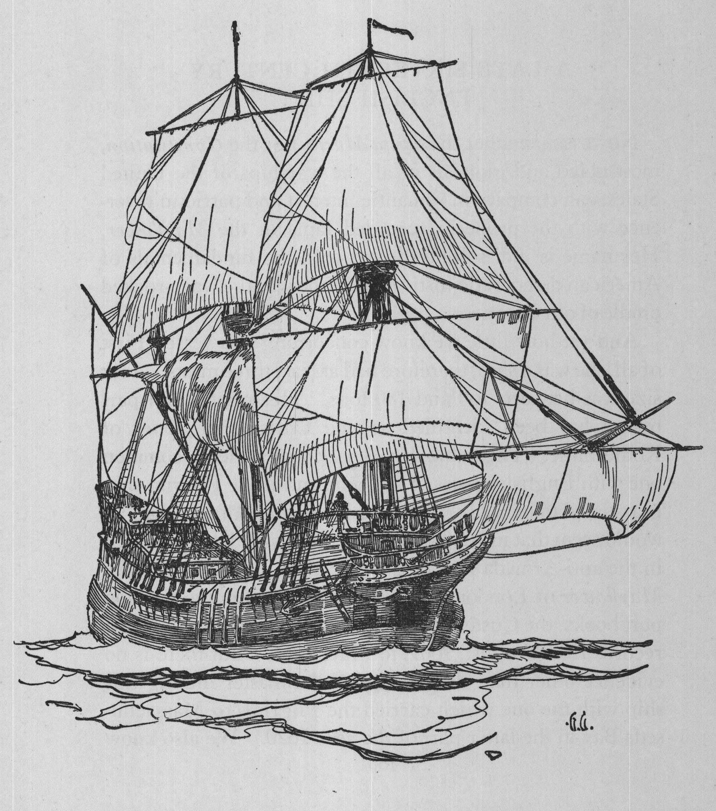 A Late Sixteenth Century English Ship — the plate from the book