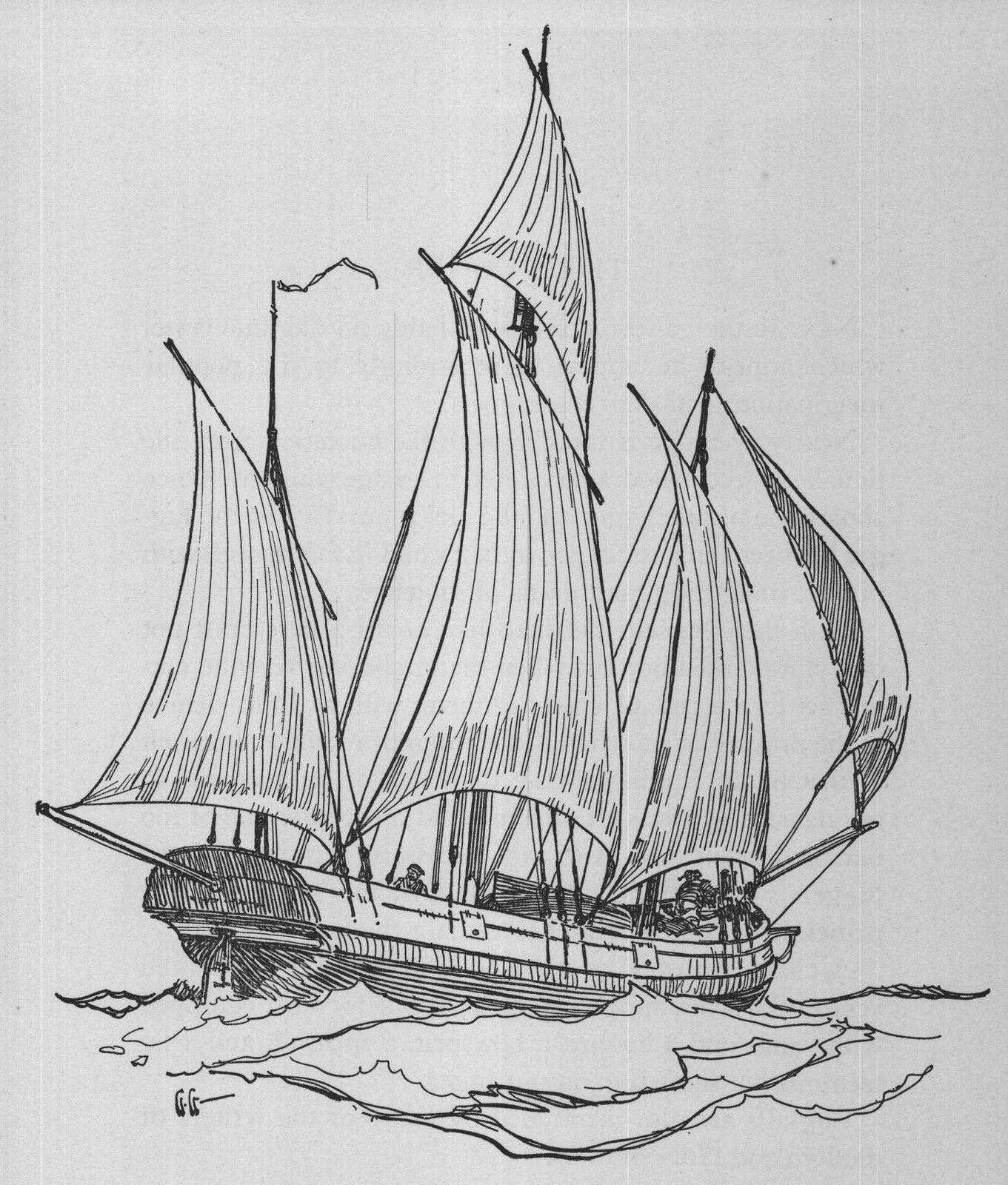The Lugger — the plate from the book