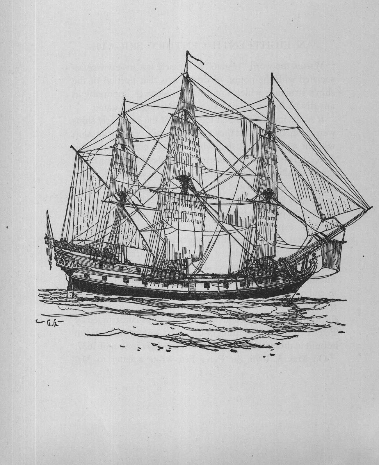 An Eighteenth Century Frigate — the plate from the book