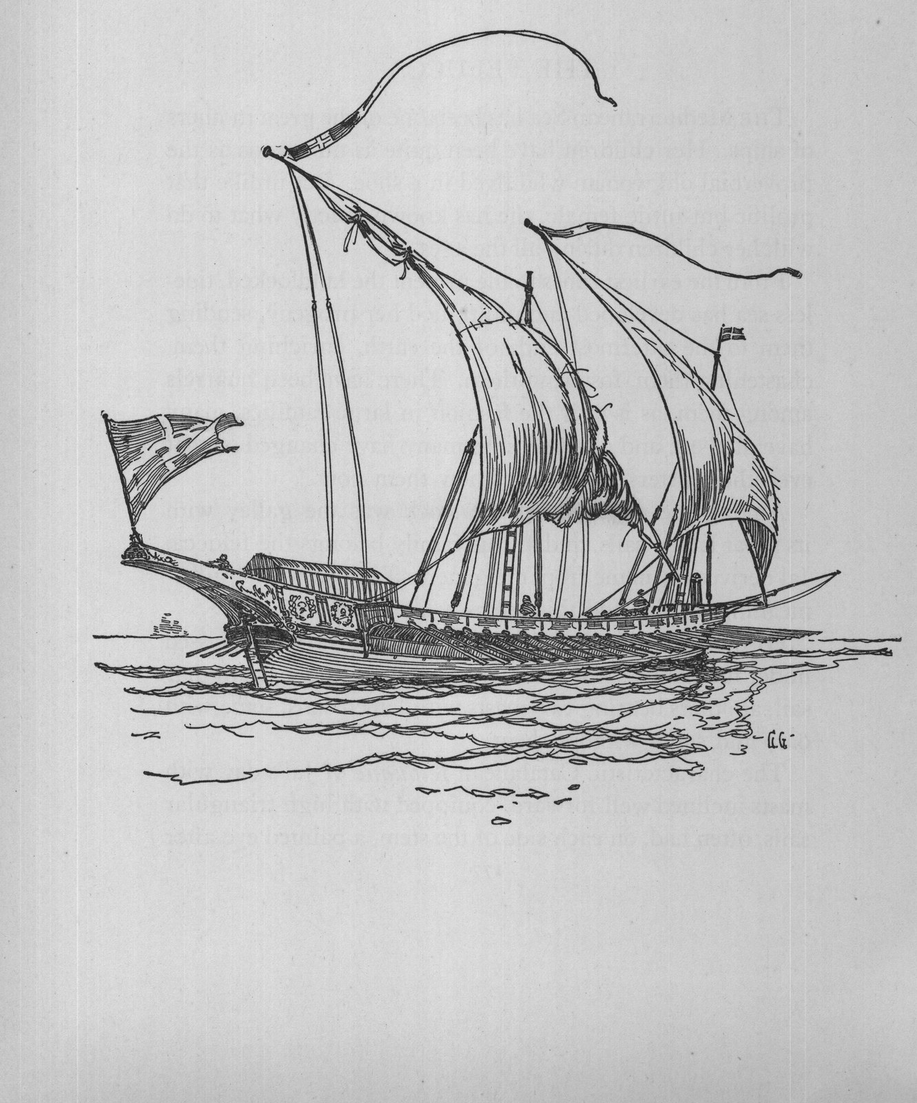 The Felucca — the plate from the book