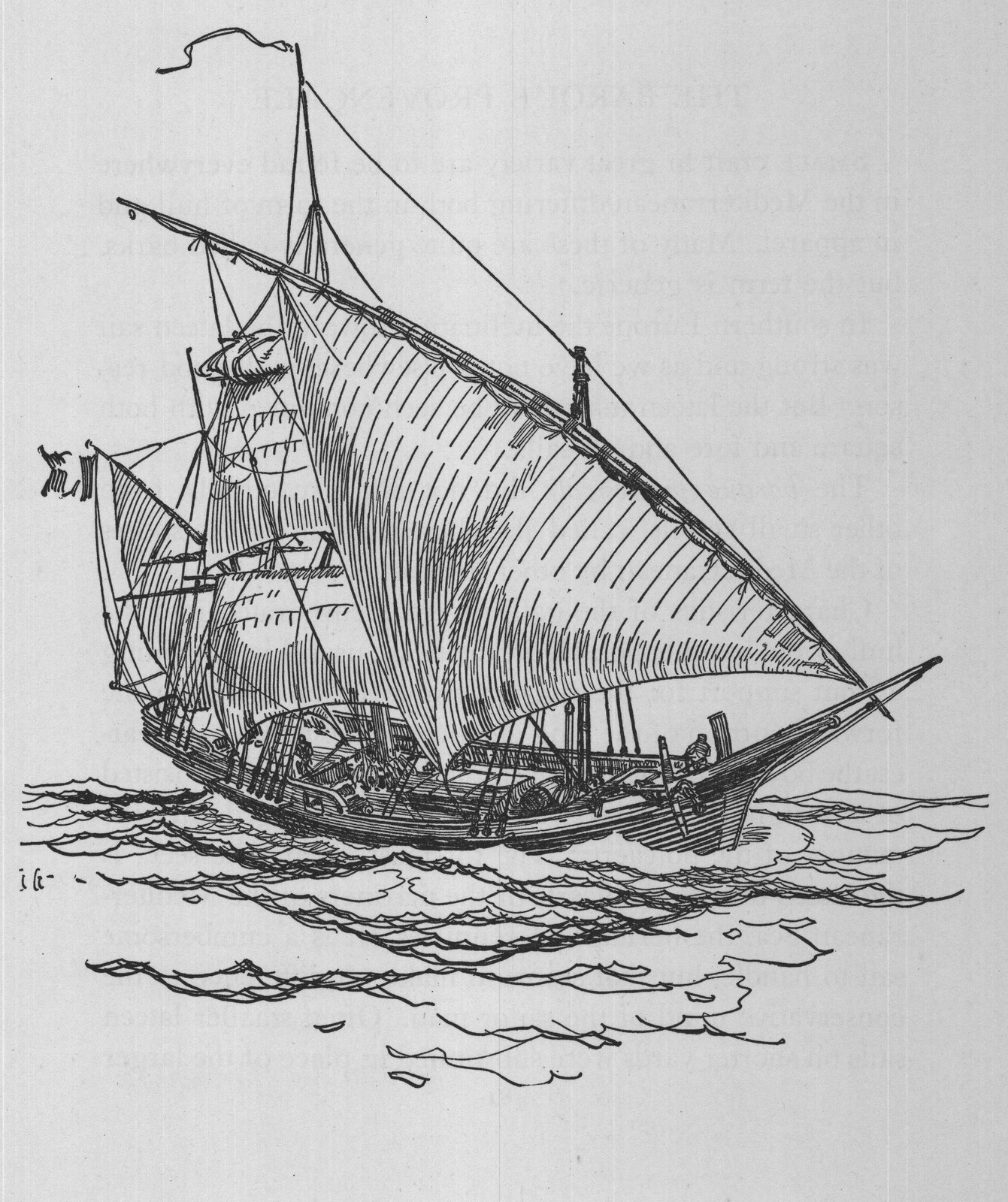 The Barque Provencale — the plate from the book