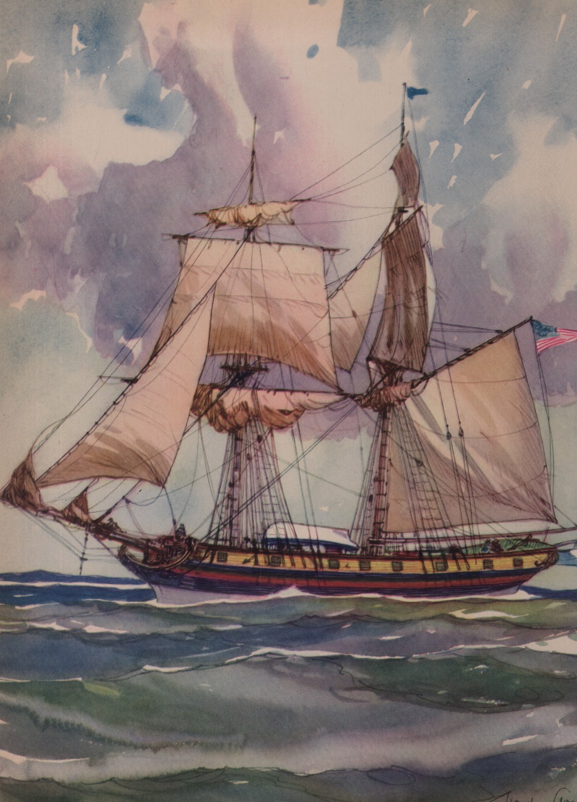 The Brig — the plate from the book