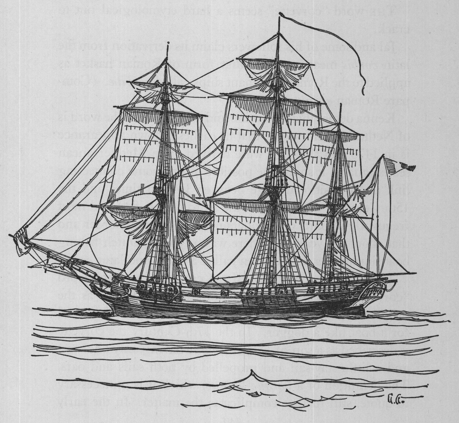 The Corvette — the plate from the book