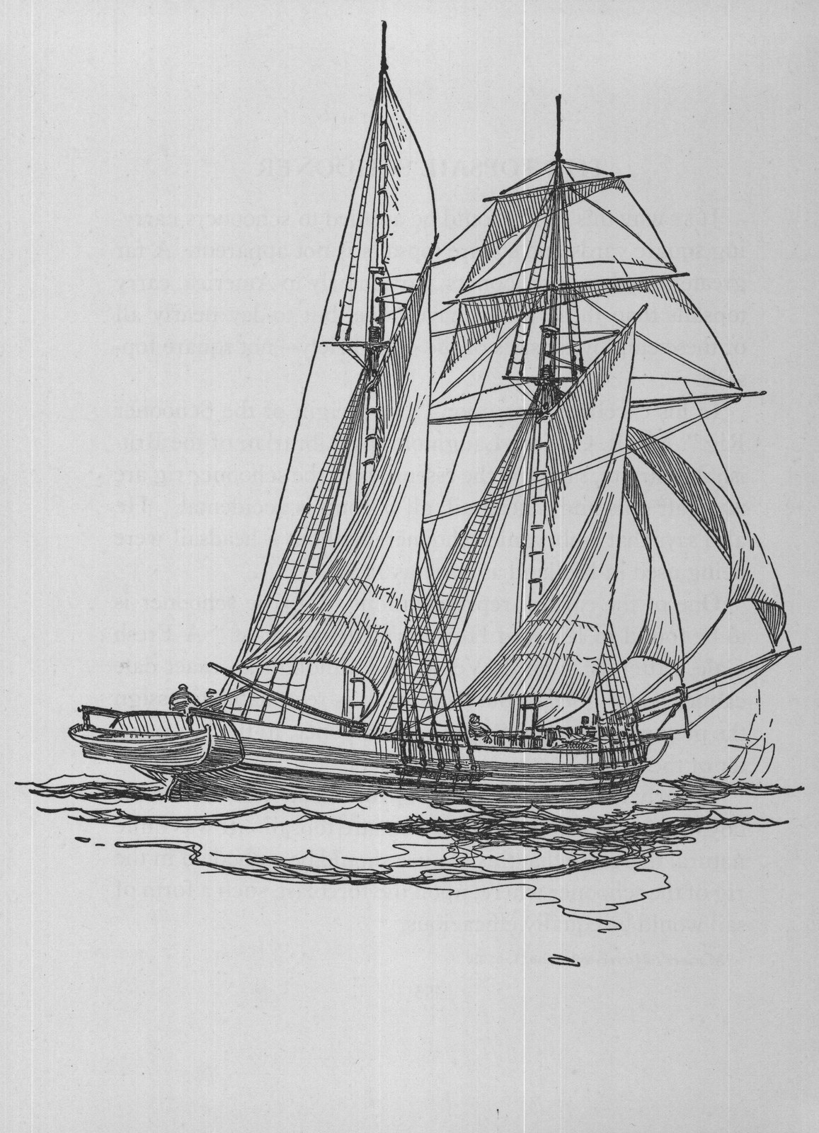 The Topsail Schooner — the plate from the book
