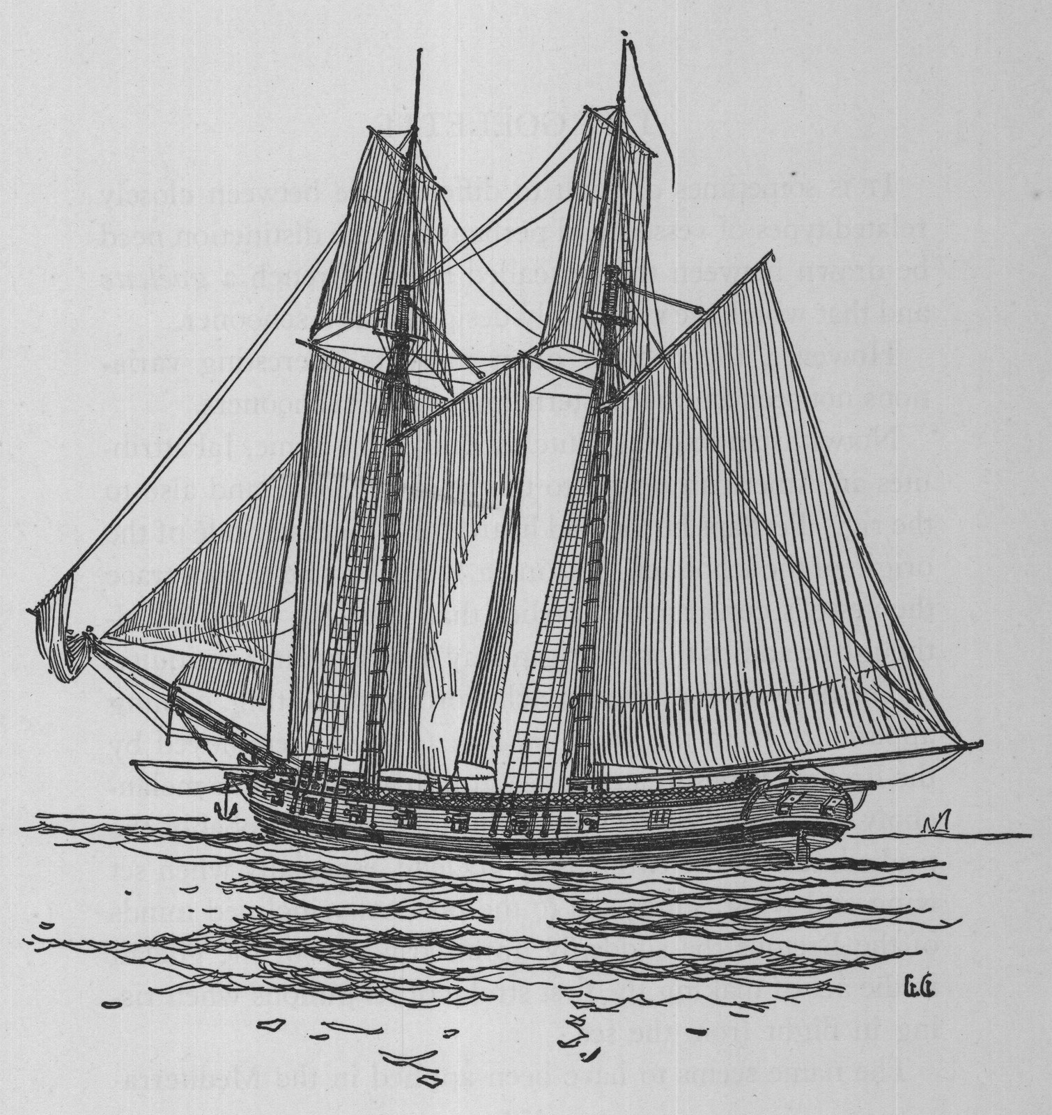 The Goelette — the plate from the book