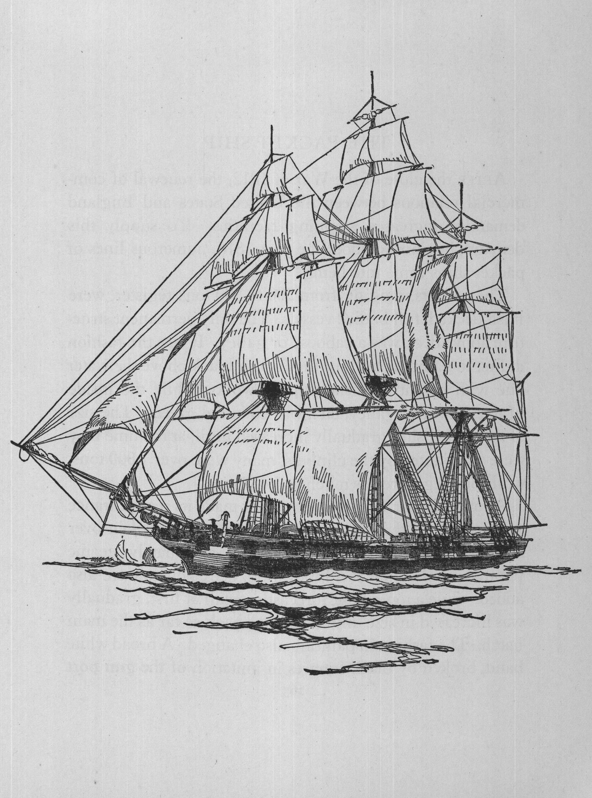 The Packet Ship — the plate from the book