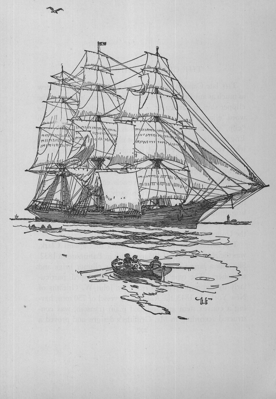 The Clipper Ship of 1850 — the plate from the book