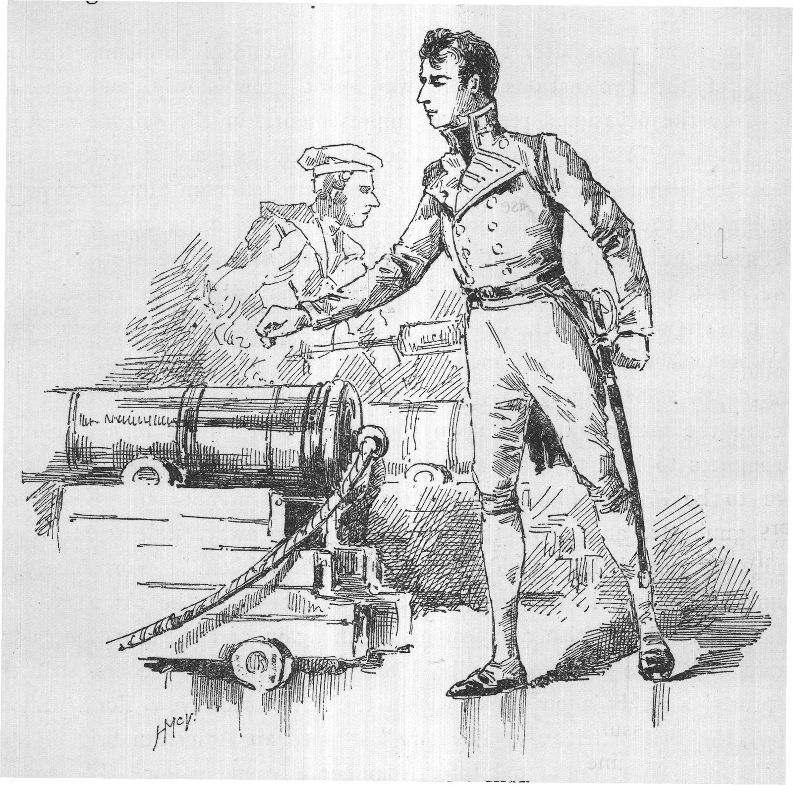 LIEUT. ALLEN FIRES A SHOT.