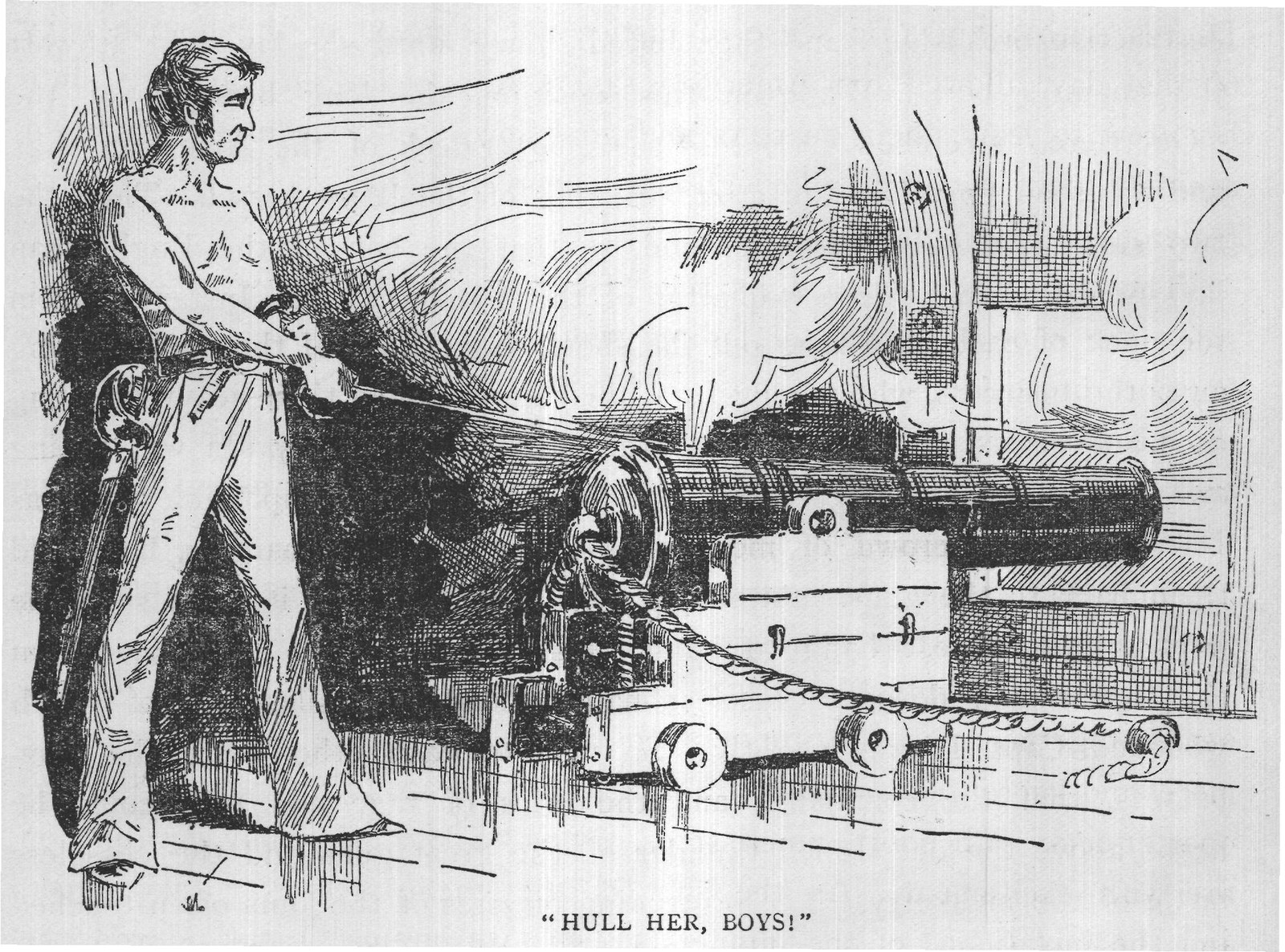 "HULL HER, BOYS!"