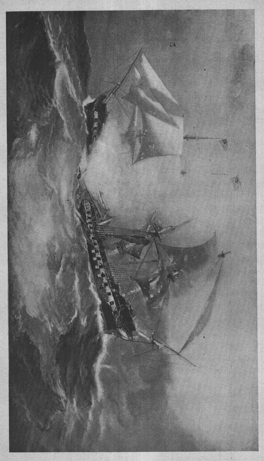 Ready to Board: Allen — from The Naval History of the United States (1896)
